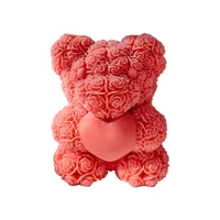 3D Bear Hug Love Silicone Candle Molds Diy Cute Bear Pet Candle Making Supplies Handmade Soap Plaster Resin Mold Home Decor Gift 4