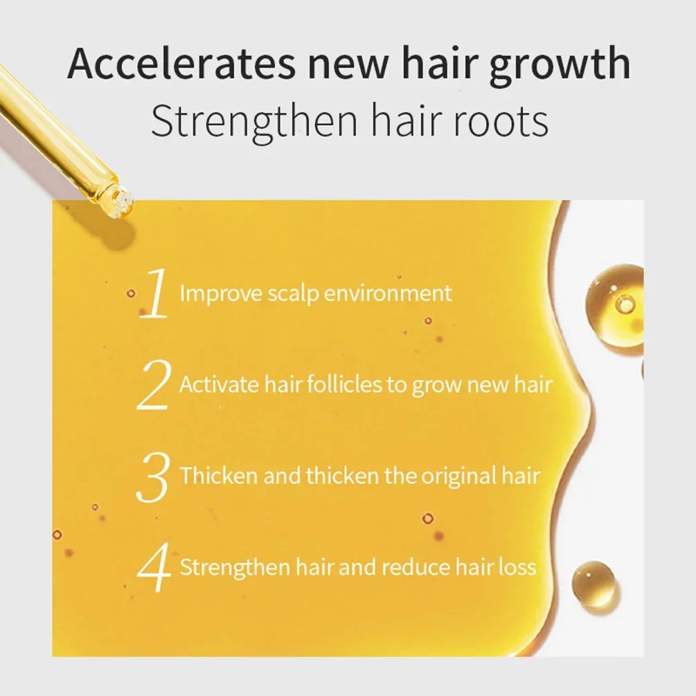 30ml Private Label Hair Growth Serum Custom Logo Hairs Root Grow Nutrient Solution Prevention Hair-loss Essential Oil Makeup 2