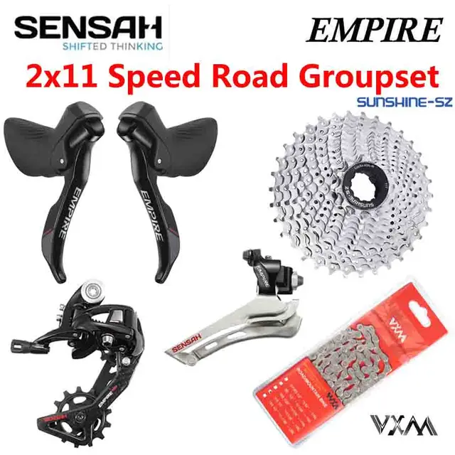 SENSAH EMPIRE 2x11 スピードロードバイクグループセット 22S シフター
