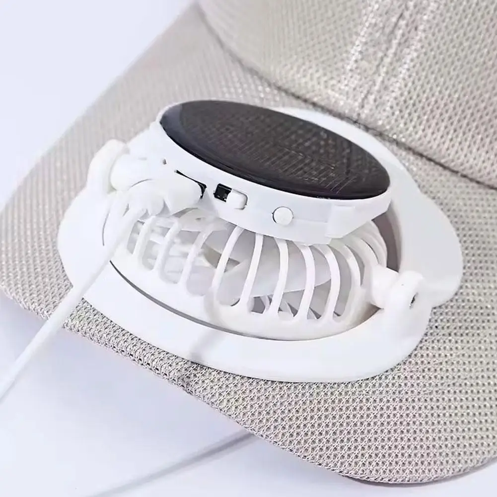 통기성 좋은 솔라 팬이 있는 햇빛 가리개 야구 모자, USB 충전식 솔라 팬 야외용 햇빛 가리개, 자외선 차단 모자