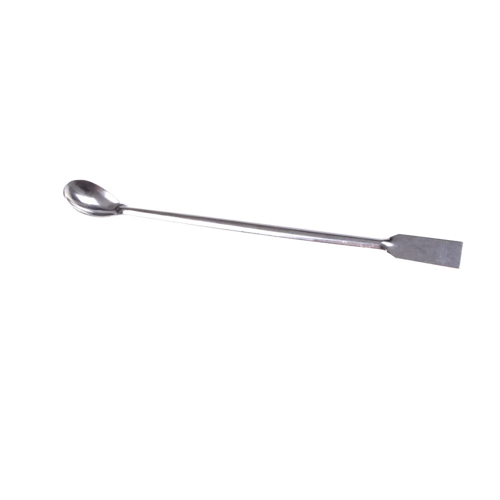 1Pcs Length 200mm Horn Spoon Medicinal Ladle With Spatula Laboratory Supplies