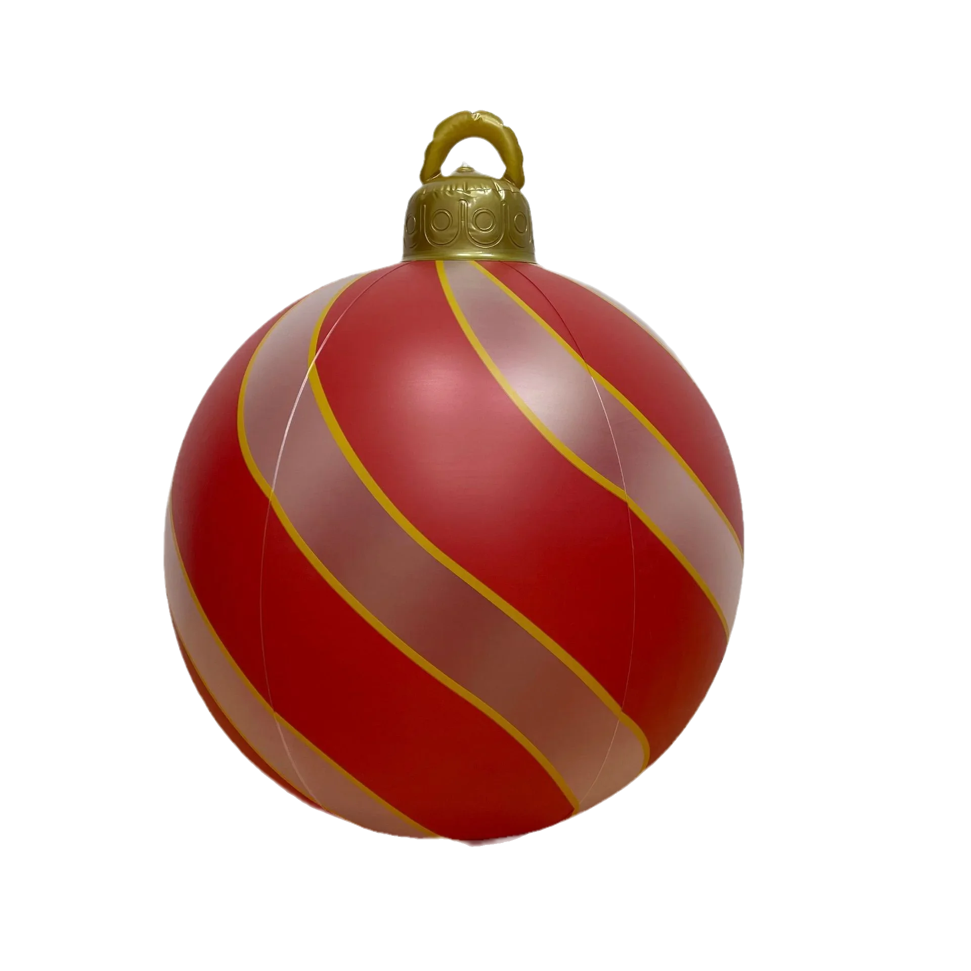 Kawaii Gold Thread Christmas Inflatable Decorated Ball