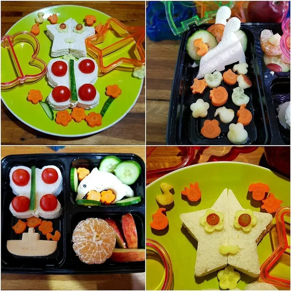 Kids Sandwich Cutter Bread Mold Lunch DIY Sandwich Cutter Mould Lunch Boxes Accessories Food Cutting Die Bread Biscuits Mold