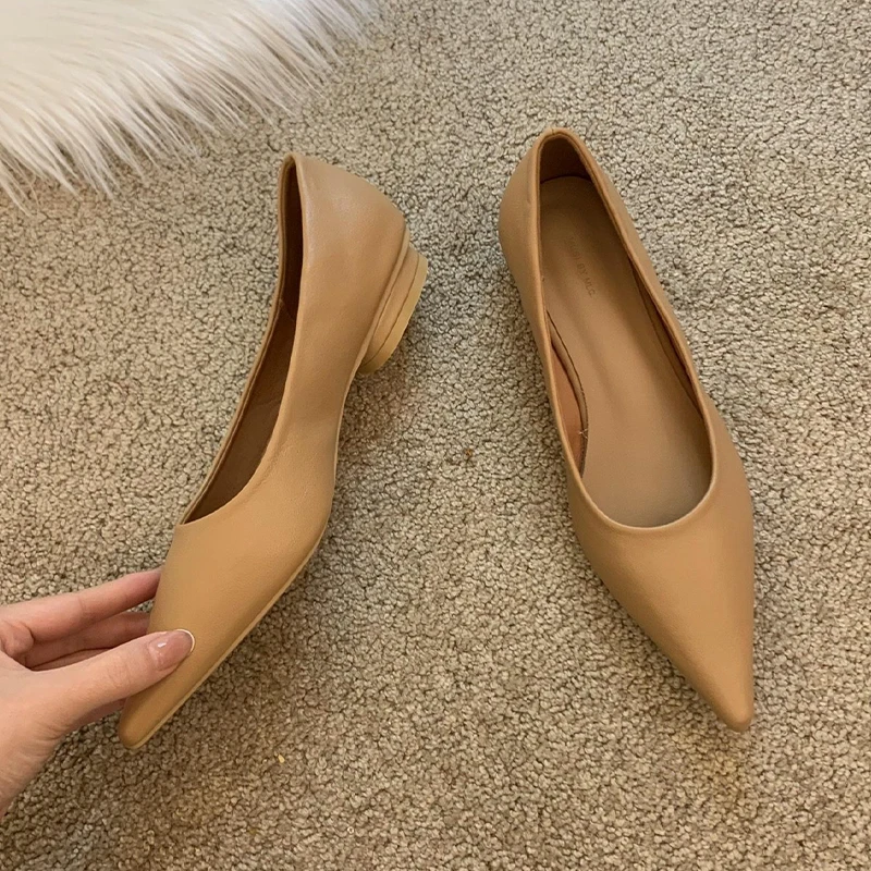 

Женские босоножки на плоской подошве с острым носком, привлекательные туфли с закрытым носком, повседневная обувь, новинка 2024, удобная модная летняя прогулочная обувь для женщин