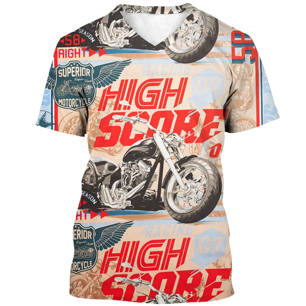 Summer Vintage Route 66 Women's T-shirt Printed Tees Fashion Classic Retro Biker Oversized Short Sleeve Shirt Tops Women48_voghion.com