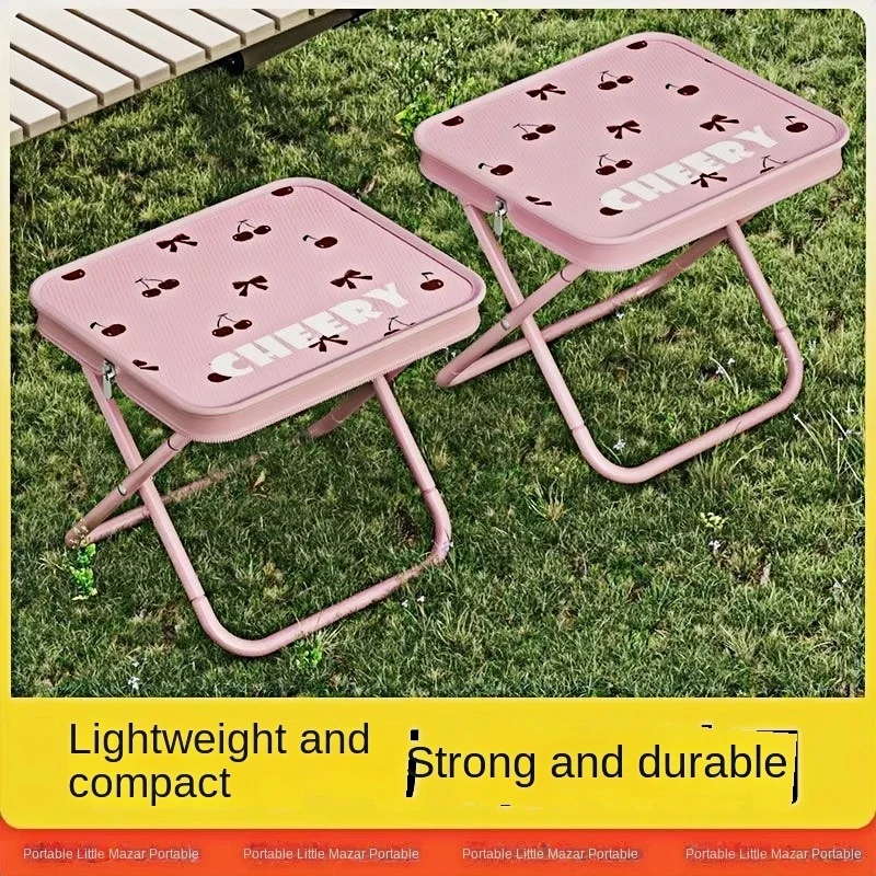Folding Stool Outdoor Chair Camping Portable Fishing Picnic Pencil Bag Bench