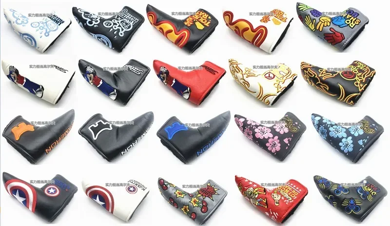 

Golf accessories PU Plush Straight Putter High Quality Golf Putter Hat Cover Ball Head Protection Cover