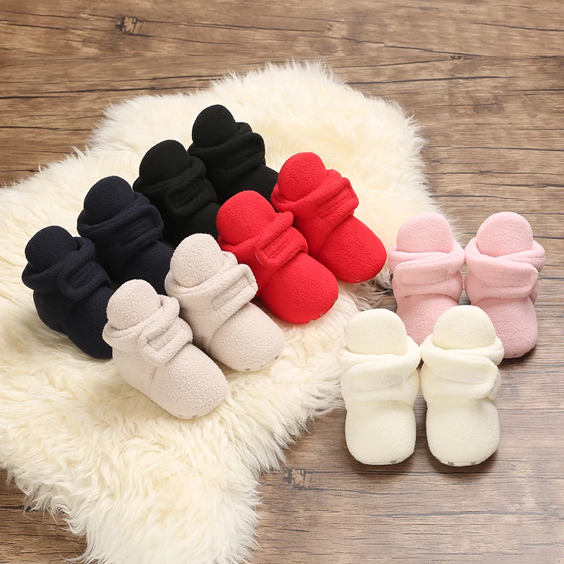 

Newborn Baby Girls Boys Soft Booties Solid Pompom Snow Boots Infant Toddler Newborn Warming Shoes New Fashion Comfortable Shoes