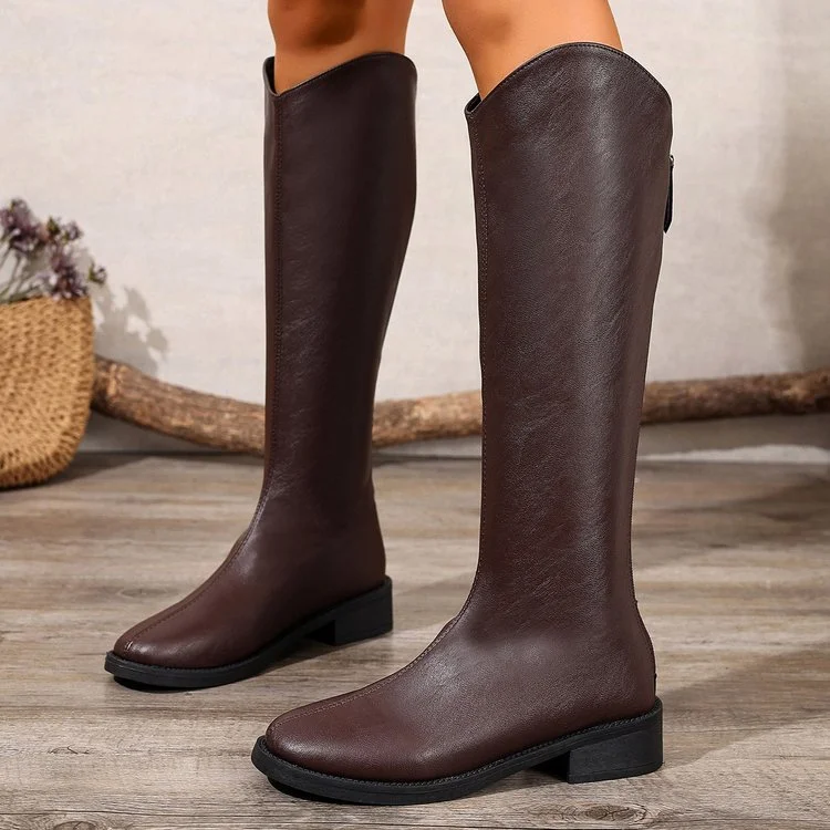 Spring and Autumn Round Toe Sexy/comfortable Knee High Boots Fashionable New Warm Plus Size Women's Casual Fashion Boots