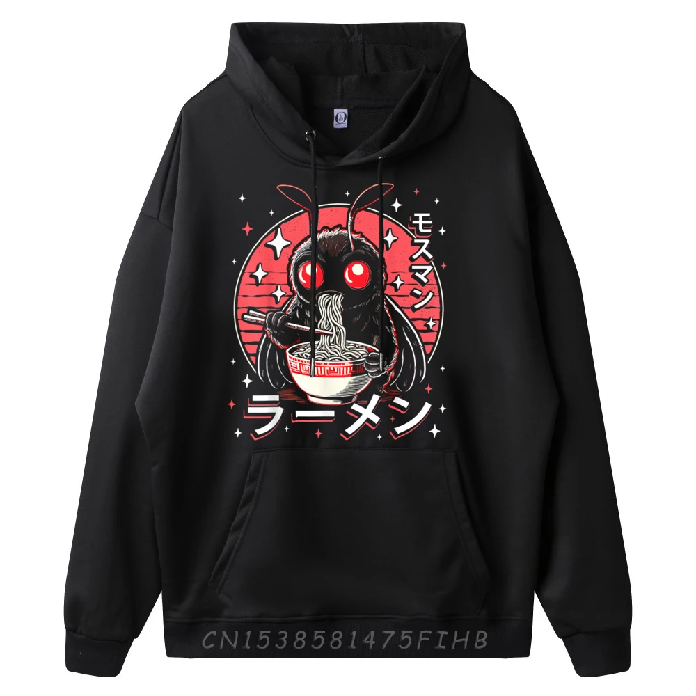 Woman Kawaii Mothman Ramen Japanese Noodles Aesthetic Otaku Lover Graphic Tees Sweater Pullover