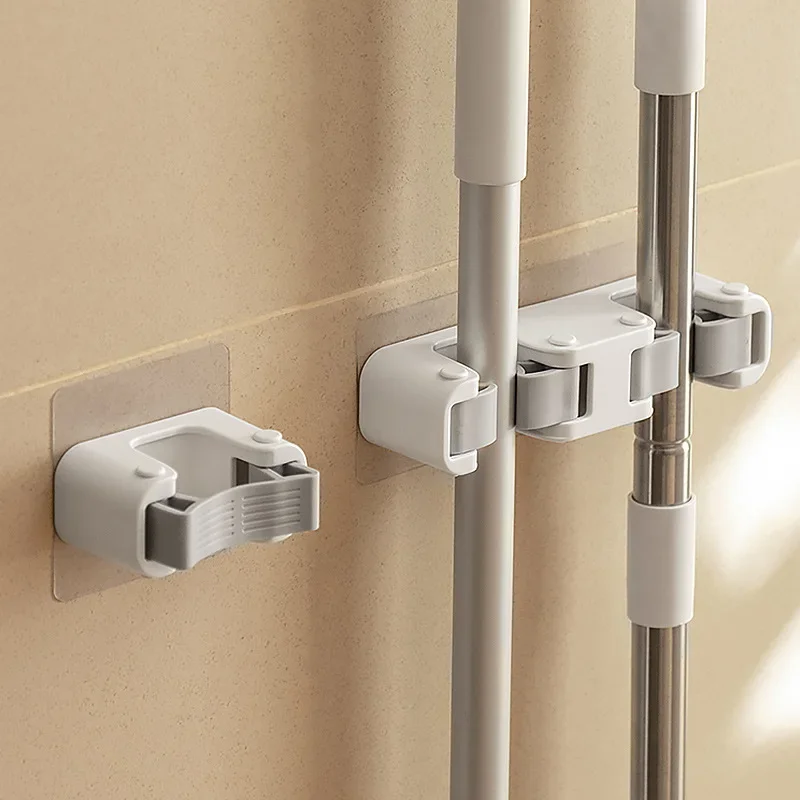 Mop Broom Holder Rack Grippers Clips Wall Mount Home Appliance Multi-Purpose Hooks Kitchen Bathroom Organizer Mop Broom Holder Rack Grippers Clips Wall Mount Home Appliance Multi-Purpose Hooks Kitchen Bathroom Organizer