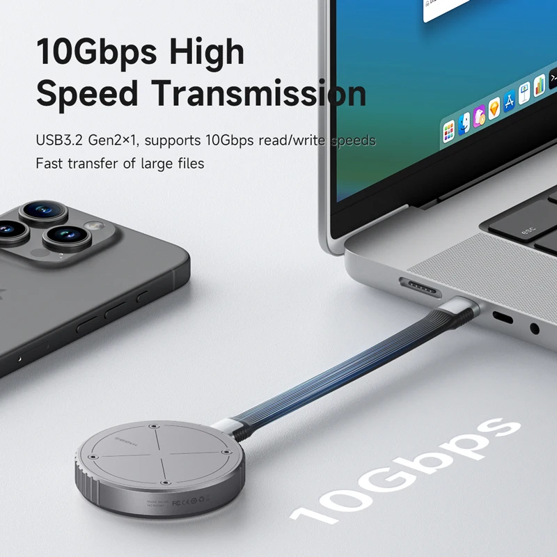 Hagibis Magnetic 2230 M.2 NVMe SSD Enclosure USB 3.2 Gen 2 10Gbps For IPhone 15 Pro - View #7