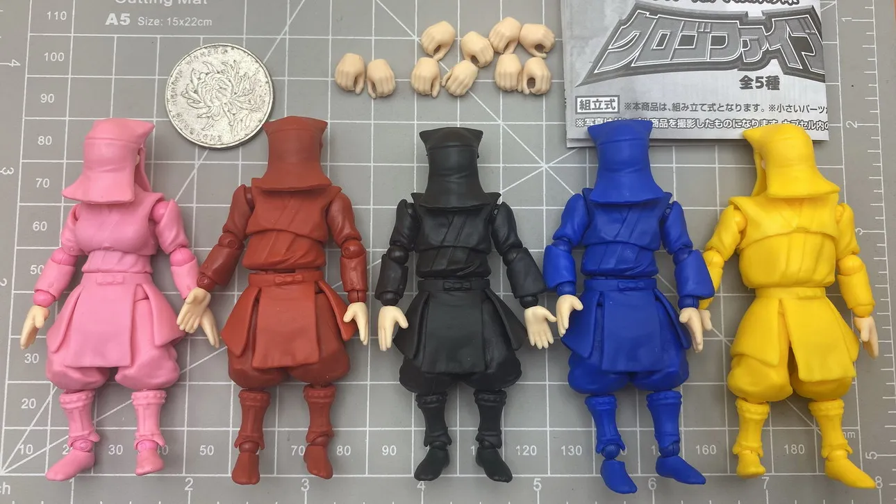 Anime gacha brinquedo gacha brinquedo 5 cores mascarado pessoa ninjals corpo  assassino boneca figura de ação modelo ornamentos - AliExpress