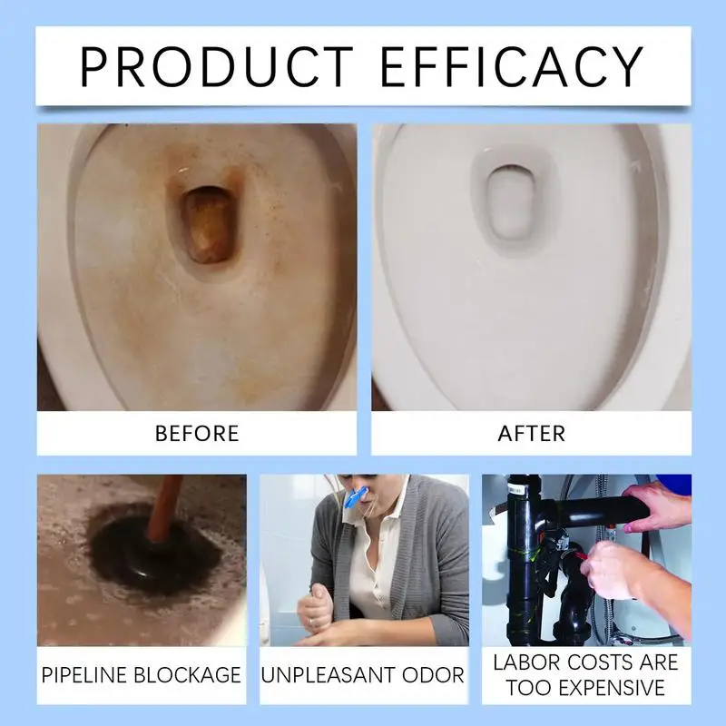 Cleaning Tablets For Toilet 10pcs Toilet Bowl Slow-Releasing Tough Stain Remover Long-Lasting Janitorial