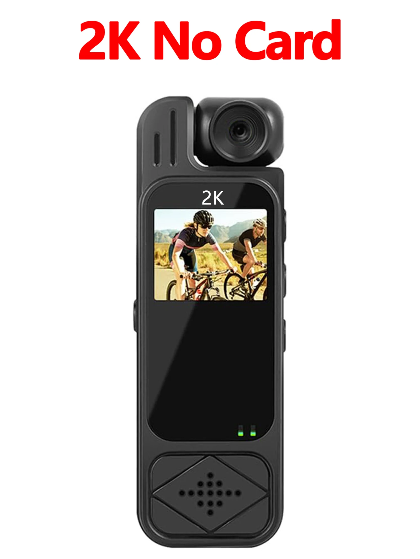 Mini videocamera sportiva HD 2K Videoregistratore digitale portatile esterno BodyCam Videocamera per polizia con visione notturna 180 ° Telecamera per bici rotante - immagine 6