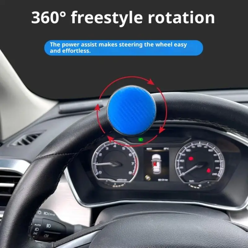Ricambi auto con impugnatura antiscivolo universale per volante, rotazione creativa di 360 gradi, rotazione del controllo manuale - Image 2