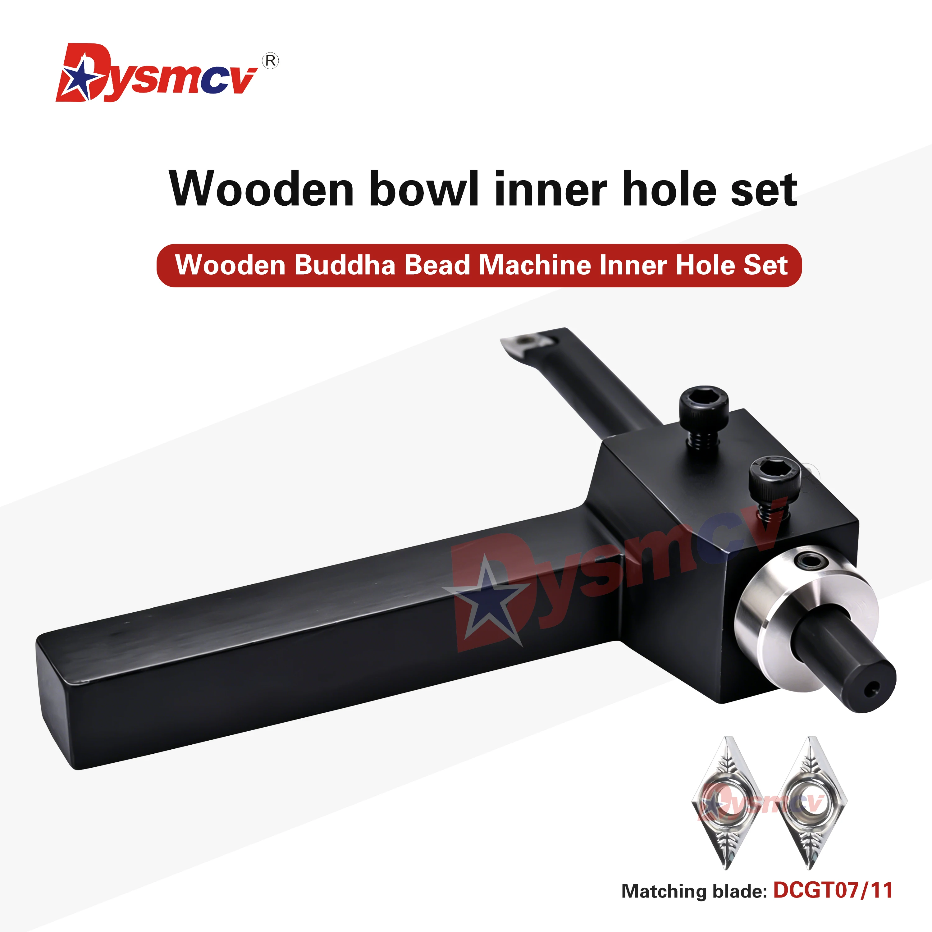 8mm-20mm T-förmiger Messerstangenhalter für Holzschalen-Innendreharbeiten und Messerhülse passend für DCGT07/11 Einsätze