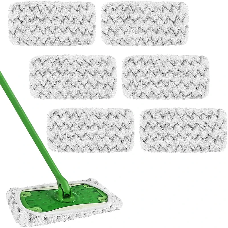 Microfiber mop pad Thickened Elastic Band Flat Mop Cloth Coral Fleece/Microfiber/Chenille Replacement Rotary Mop Cleaning Pad for Bathroom