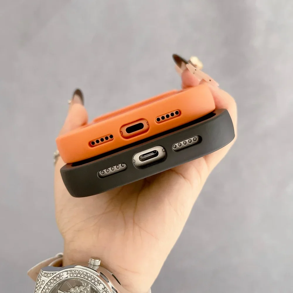 Stylish Candy Wave Matte Phone Case with Magsafe Compatibility