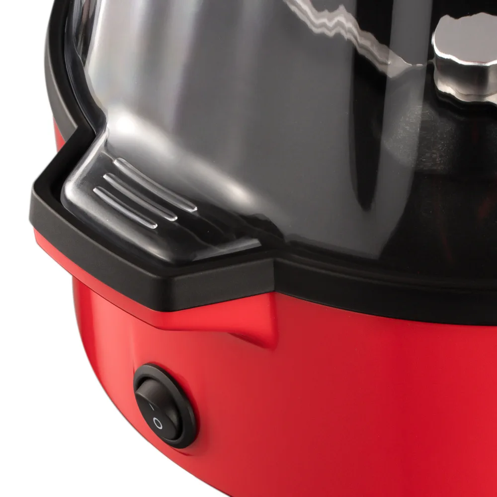 Popcorn Machine Large Lid Quick Heating Home Popcorn Machine Mini Puffing for and Roasted Nuts