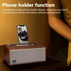Bluetooth Speaker Wireless Subwoofer Radio TF Card USB Soundbar Retro Wooden Multifunctional Outdoor Portable Heavy Bass Boombox 2