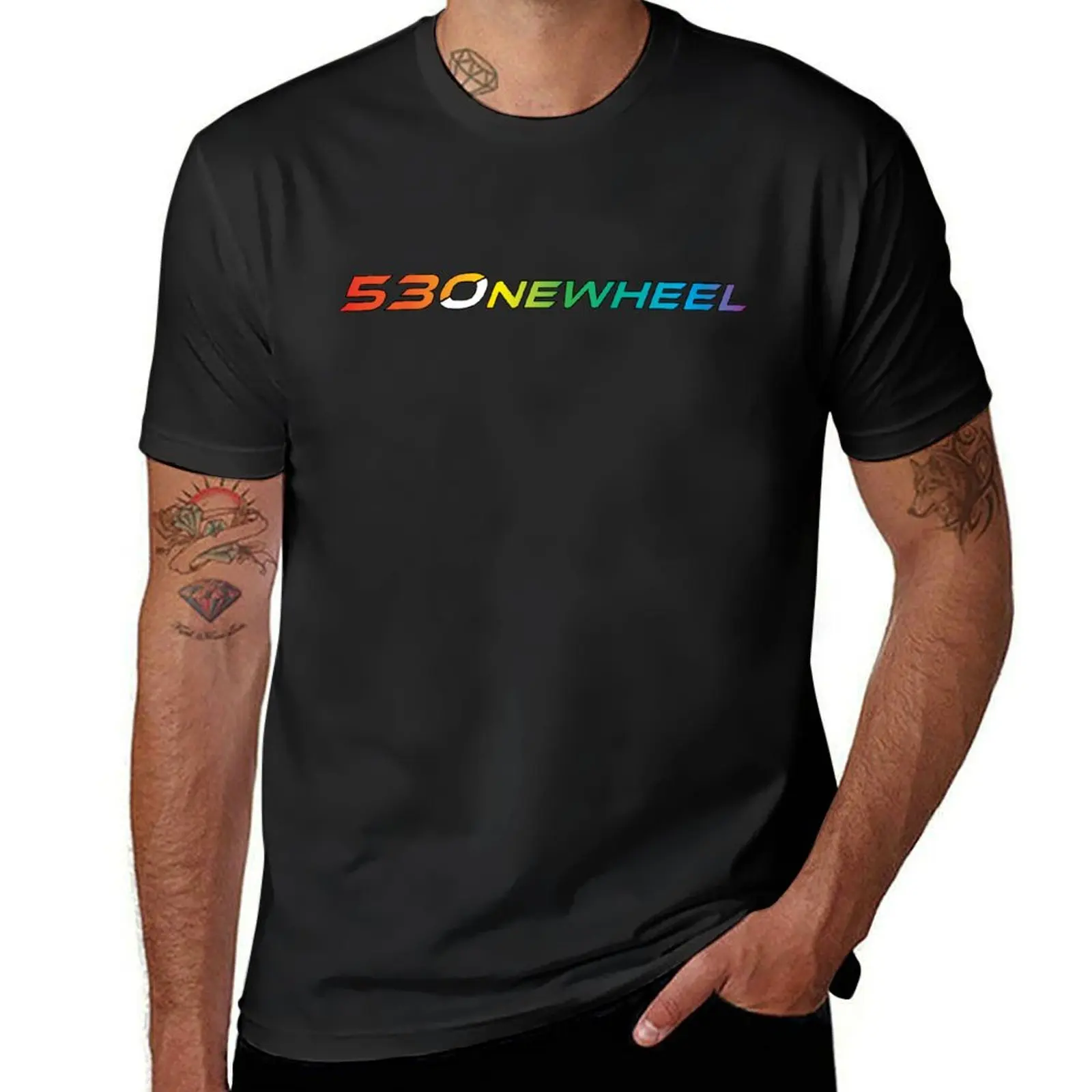 

530 One Wheel - Hella Proud T-Shirt Blouse plain boys animal print T-shirt men