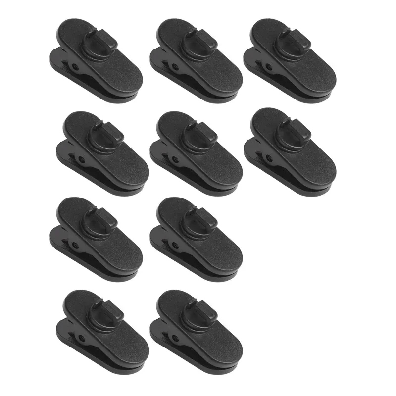 HARFINGTON Headphone Wire Clips - 4 Pack Cable Management Clamps For Shirts & Clothing