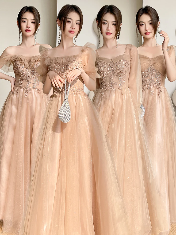 New Champone long lady women girl mermaid party performance gown dress