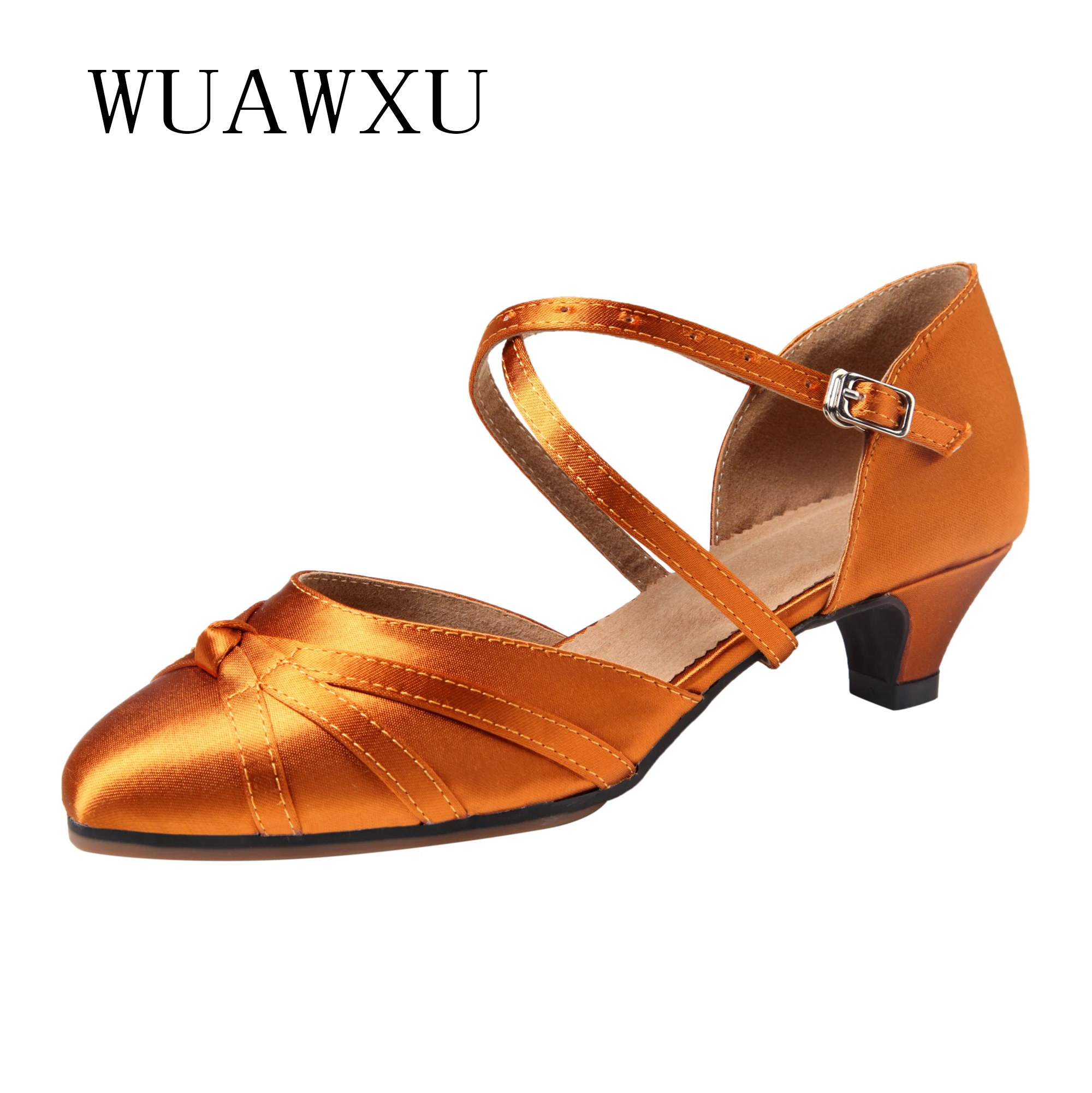 NATASHA 2023 New Adult Square Dance Shoes Women's Soft Sole Latin Dance Shoes Medium Low Heel Modern Social Dance Shoes Summer