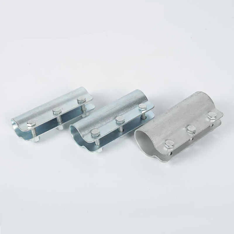 1 Pcs 25mm steel pipe connector, fixing component, galvanized pipe external joint, fixing clip fastener