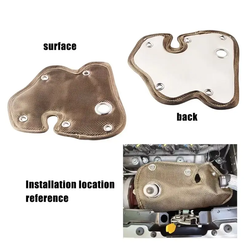 For Turbocharger Heat Shield Insulation Blanket For Turbo Garrett 1446 Abarth 500 595 Turismo
