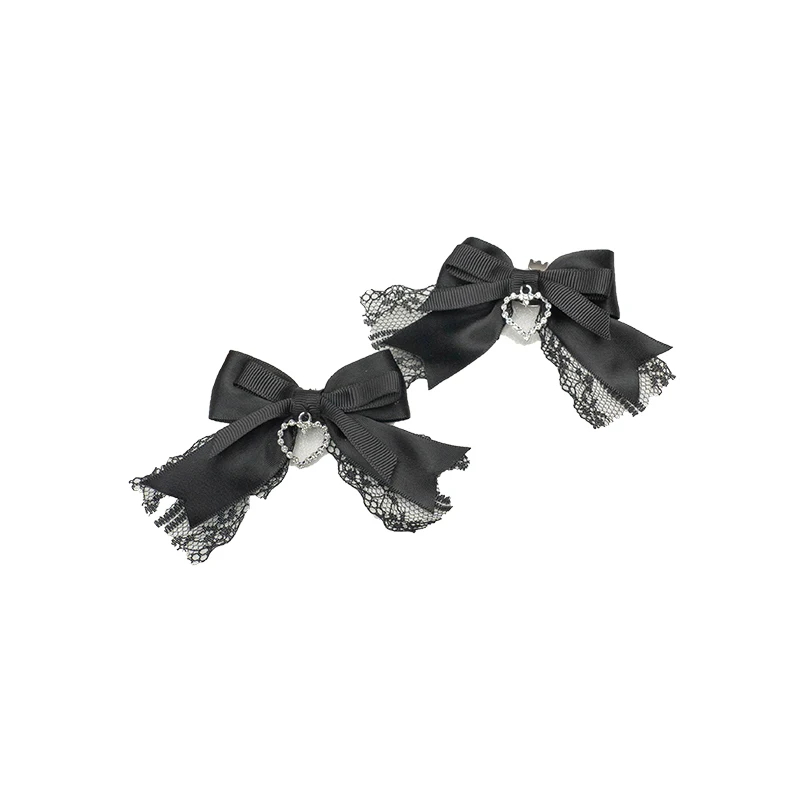 Sweet Shoe Clips Fashion Elegant Bow Handmade Shoe Decorations for Ladies Lolita Beautiful High-End Women's Shoes Accessories