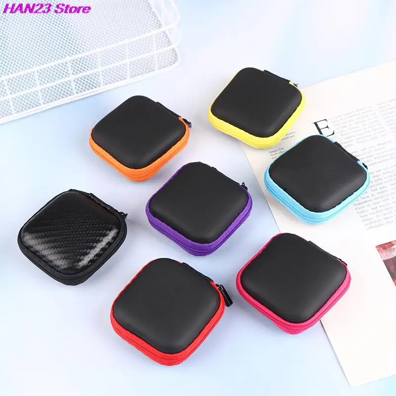 

1Pc Mini Square EVA Earphone Protective Box Digital Charger Headphone Storage Bag USB Data Cable Organizer Carrying Pouch