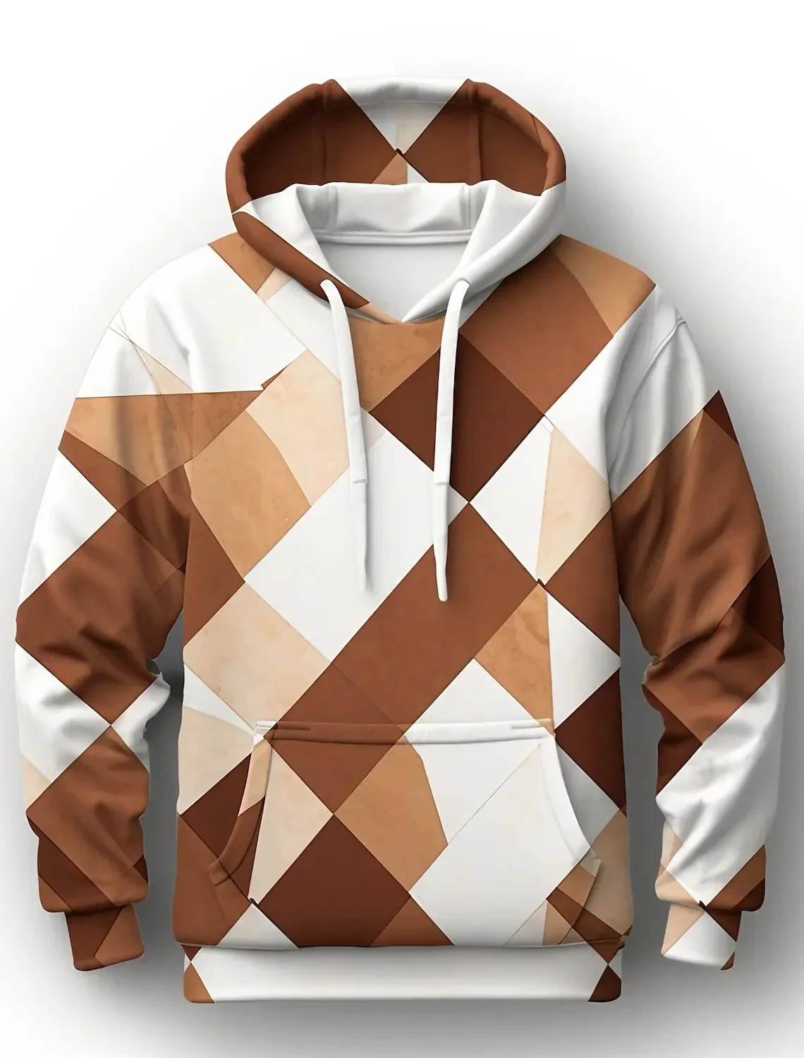 thumbnail image 1 of Nueva sudadera con capucha para hombre, diseño de bloques de colores, estampado 3D, tendencia urbana, manga larga, sudadera con capucha fresca de hip hop para deportes al aire libre, 1 of 5