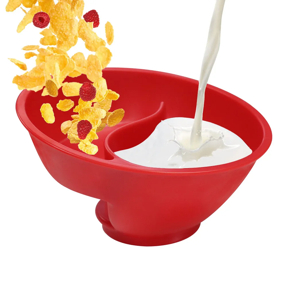 

Youpin ABS Cereal Bowl Wet Dry Separation Cereal Bowl Breakfast Cutlery Breakfast Bowl