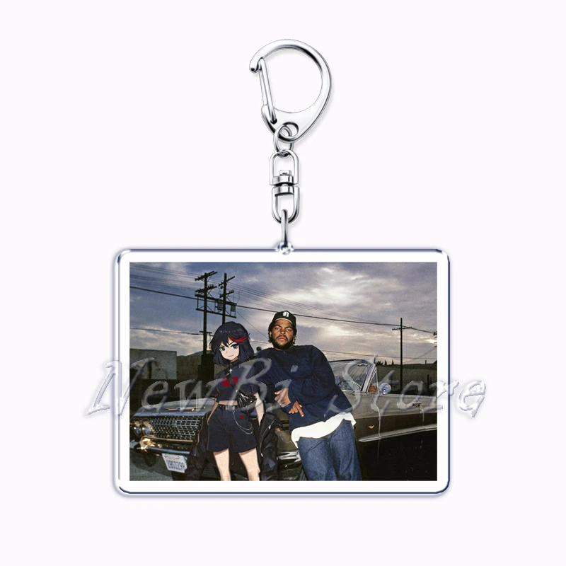 Portachiavi Anime Hentai In Tessuto - Design Originale, Personaggi Ricamati, 12x3 Cm