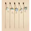 Cat Toy Cat Teaser Stick Handmade Cotton And Linen Woven Wooden Pole Cat Teaser Stick Cute Simulation Mouse Cat Interactive Toy 5
