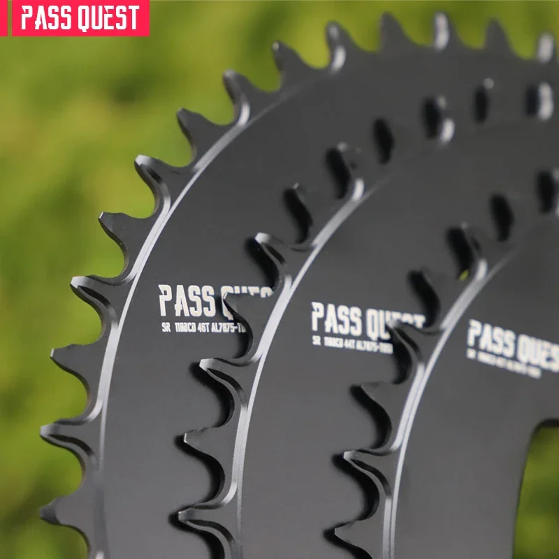 

PASS QUEST SR-110 BCD (4-Bolt AERO) Round Aero Narrow Wide Chainwheel Support 11/12 Speed Chains