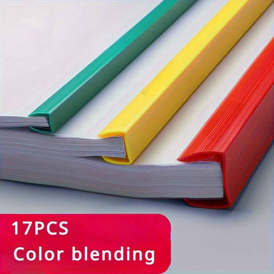 17pcs A4 File Pull-Bar Clips , Lever Clips, Strip Binders, Portable A4 ...