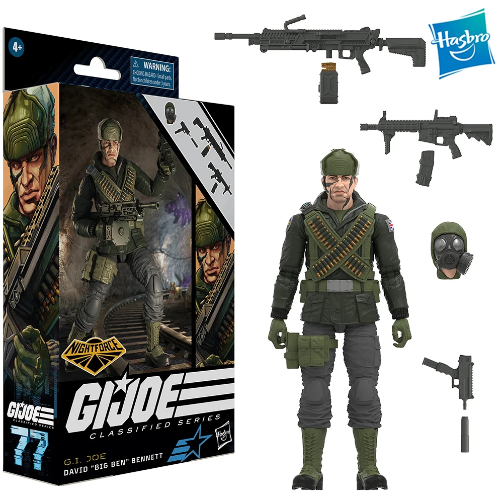 

[В наличии] Hasbro G.i. Джо классифицированная серия Nightforce Дэвид Биг Бен Беннет 6-дюймовая экшн-фигурка модель игрушка подарок F7737