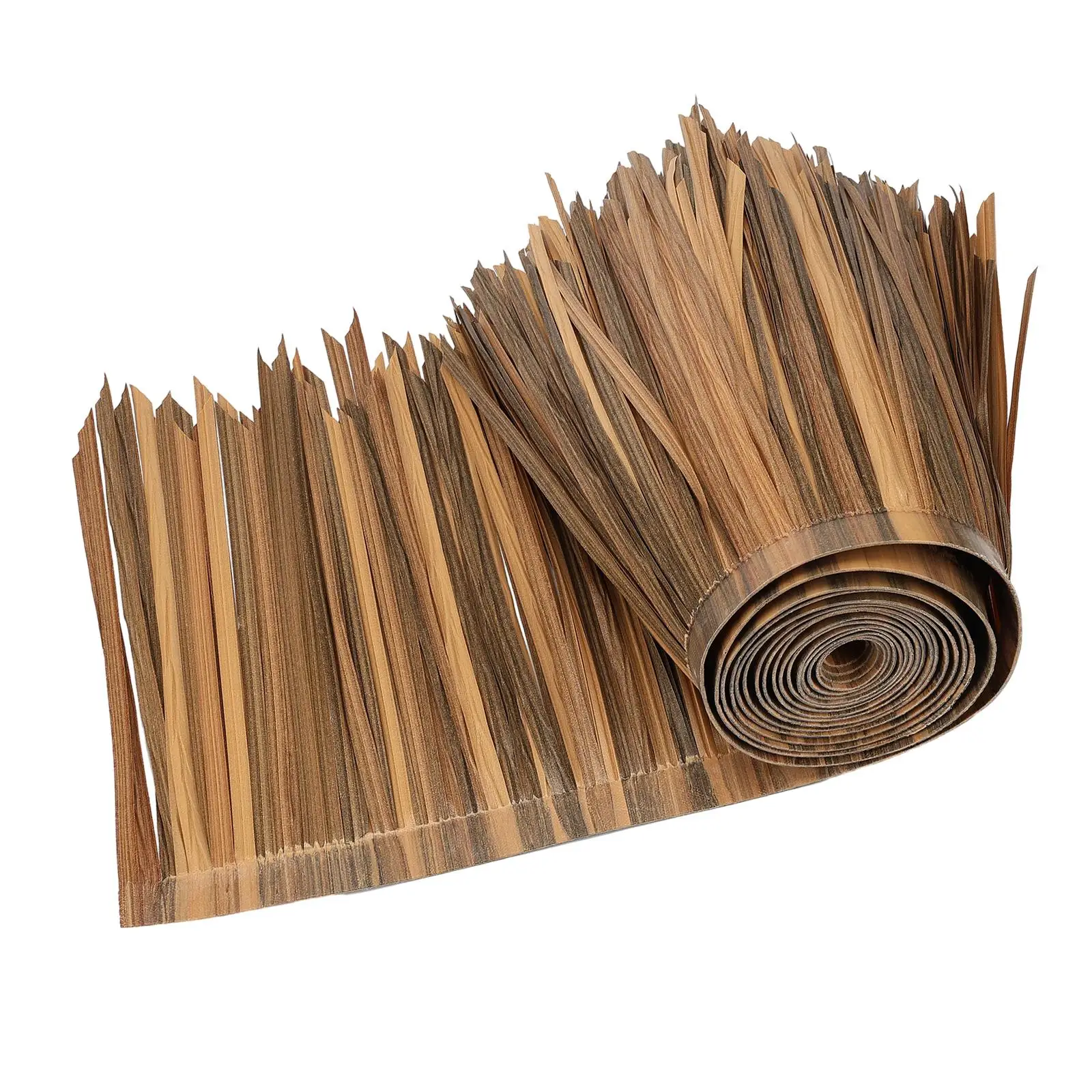 Artificial Palm Thatch Rolls 19.69ftx19.69inch Simulation Multifunction Easy to Use Equipment Palm Thatch Roll for Garden Hut
