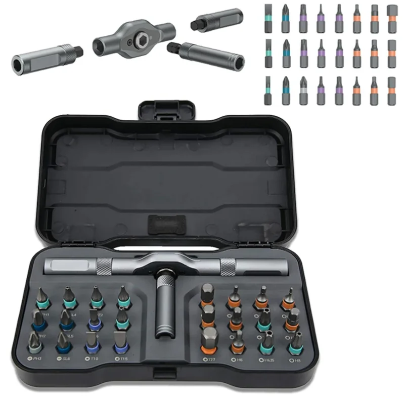 Ratchet 24 in 1 Screwdriver Set Ratchet Allen Wrench Set Multifunction ...