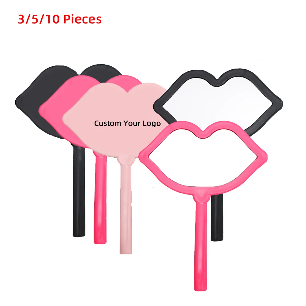 MakeupMirrorsWithHandleCustomLogoWholesaleInBulkCosmeticsGift