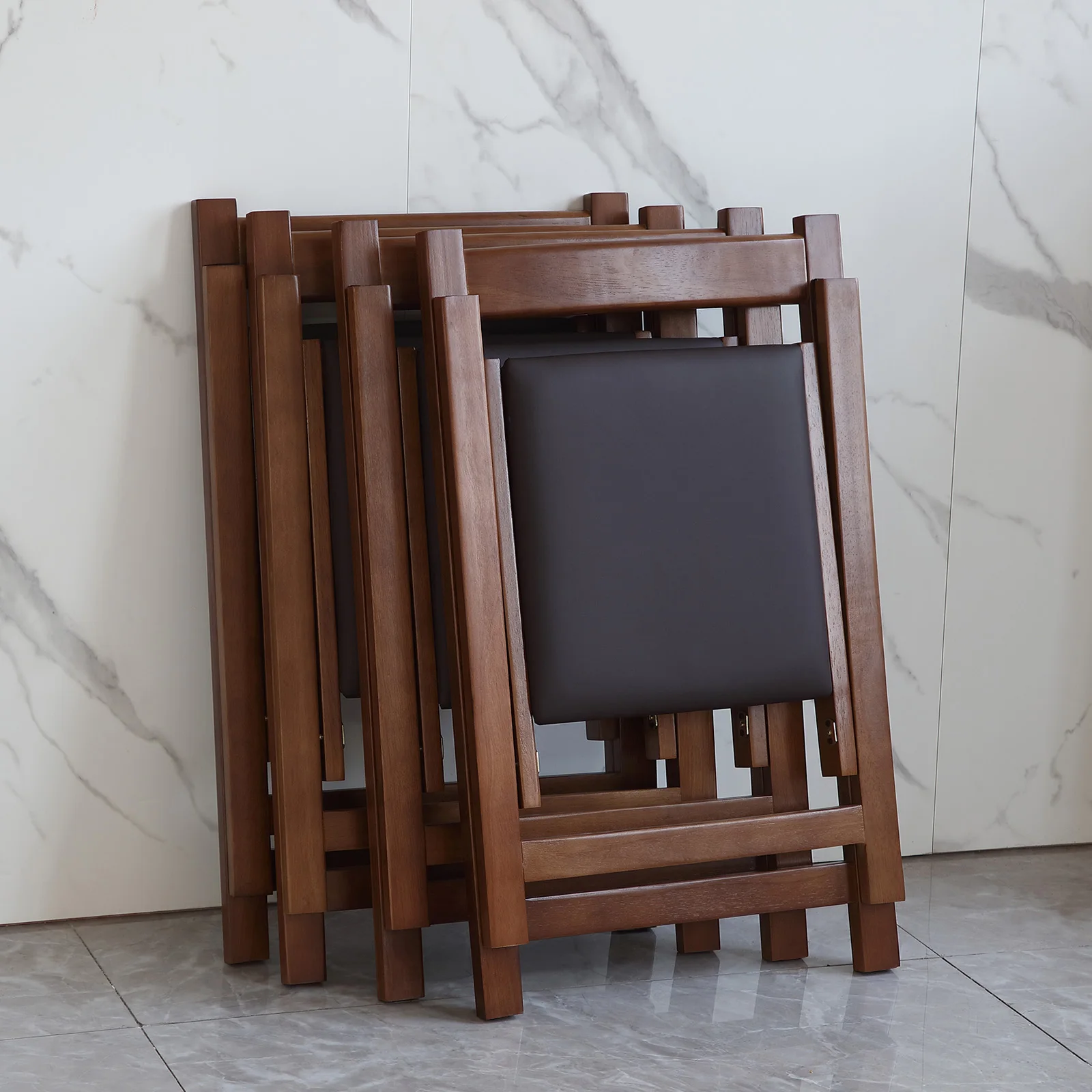Folding Chair for Dining Table Convenient and Saving Space Suitable for Event Party 198LB Weight Capacity Two Chairs