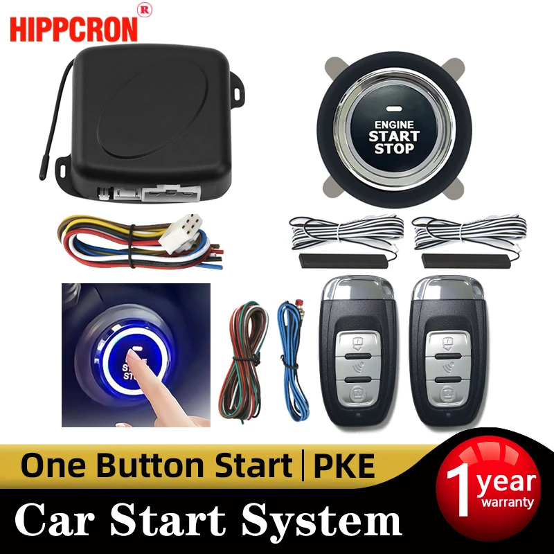 Hippcron Car Alarm Remote Control PKE Car Keyless Entry Engine Start