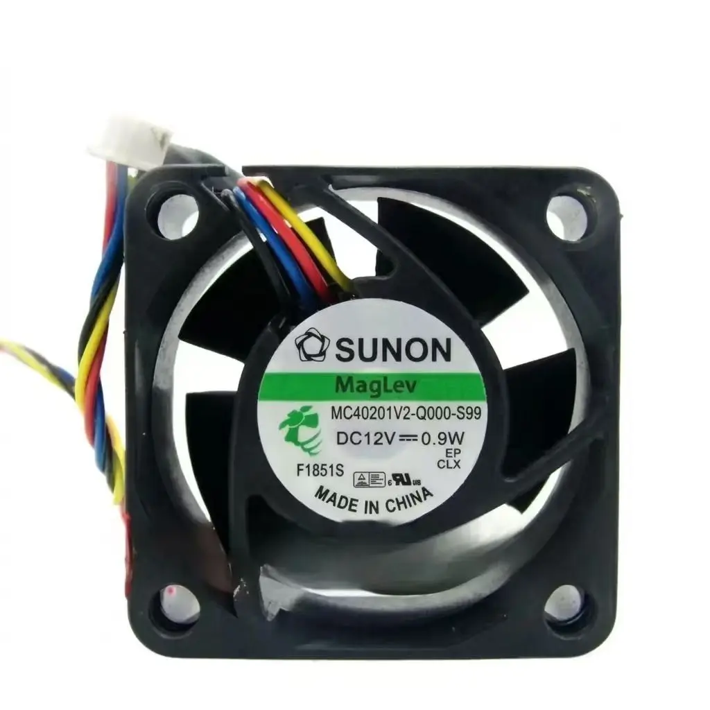 Sunon MC40201V2-Q000-S99용 40mm 4cm 팬 40mm 12V 0.9W 4선 4020 소형 장치용 냉각 팬