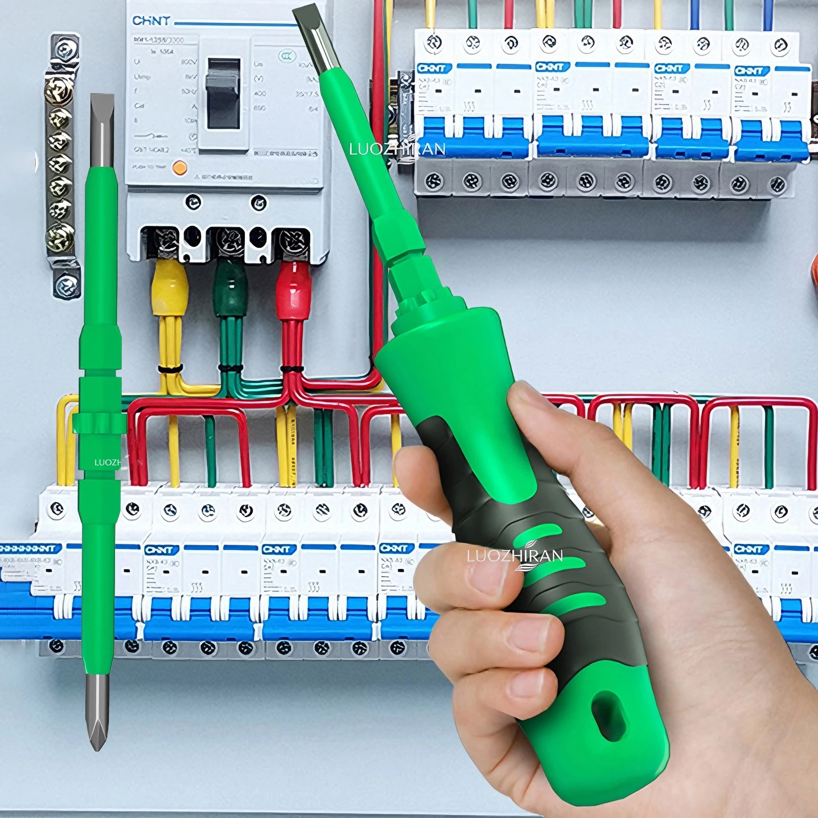 Dual-Use Insulated Screwdriver for Home Appliance and Circuit Repair