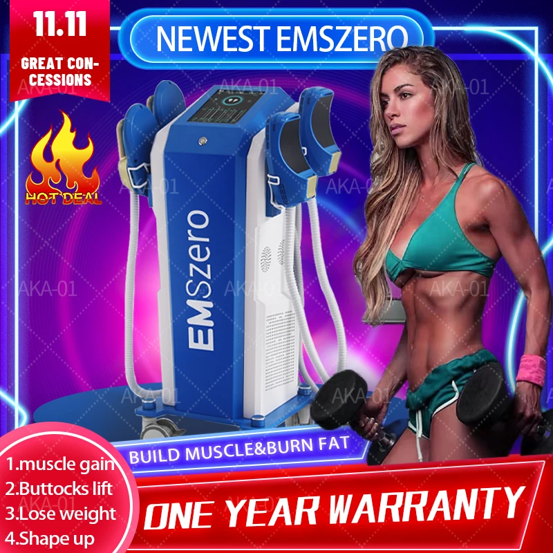 

Newest Update 14 Tesla 6500W EMSONE NEO Slim Body hape Weight Loss Hiemt 4 Handle Pelvic Pad Build Muscle Machine