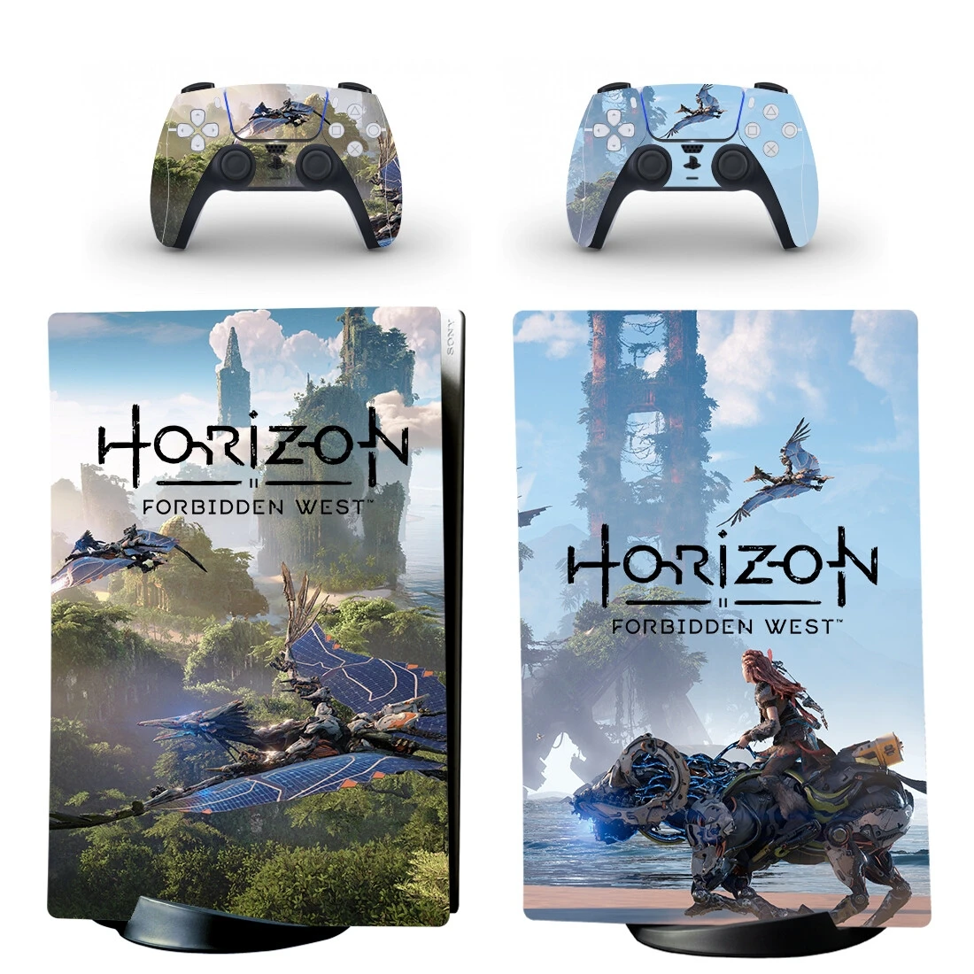 Horizon Undeal West Ps5 Digital Skin Sticker Decalcomania Cover Per Console E 2 Controller Pelli In Vinile
