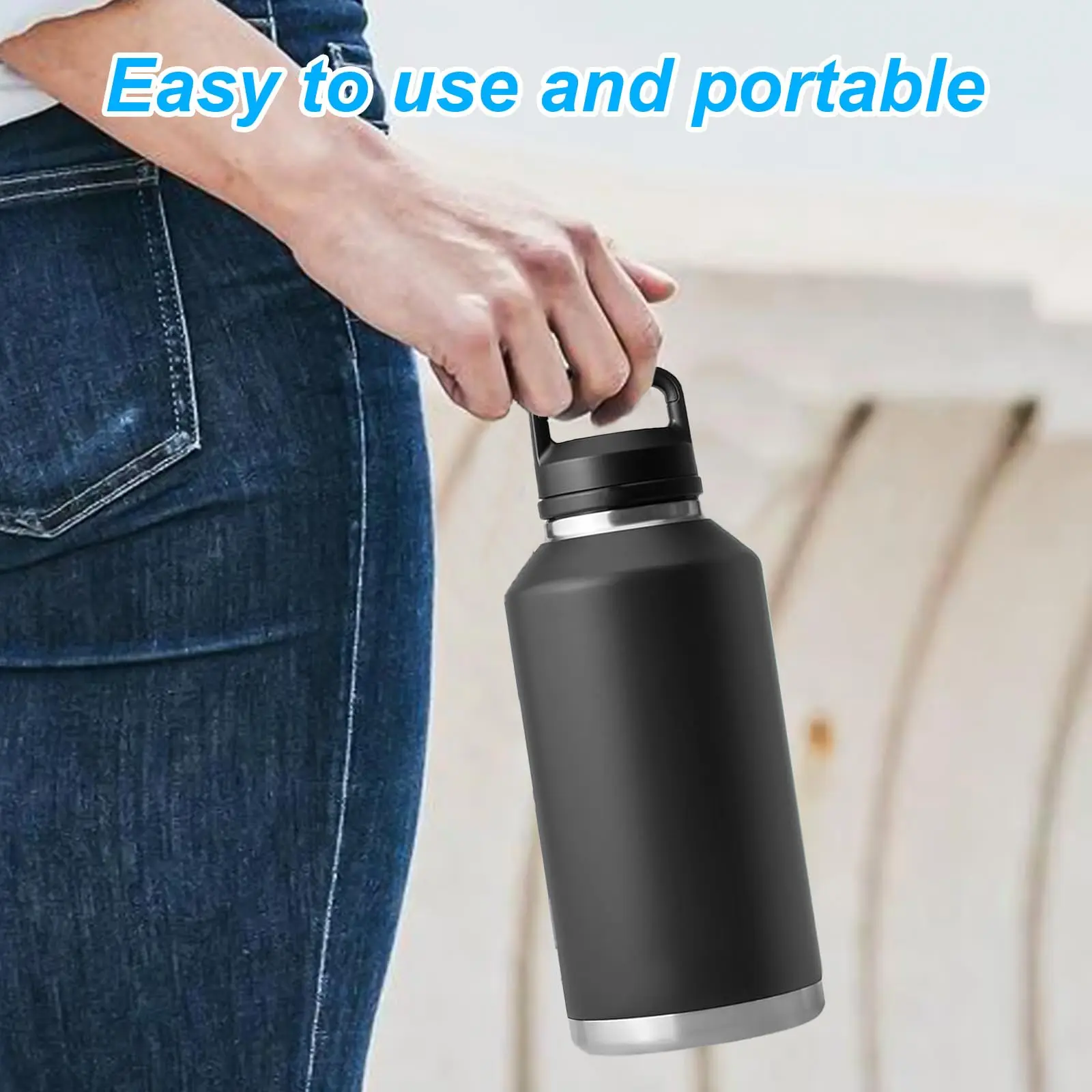 Fits for YETI Chug Cap Replacement for 18 oz 26 oz 36 64 YETI Water Bottle Lid Replacement Accessories